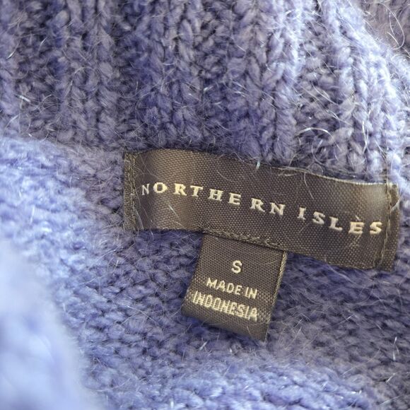 Northern Isles Hand Acrylic/Mohair Blend Nordic Design Sleeve Sweater Size Small - Picture 8 of 10